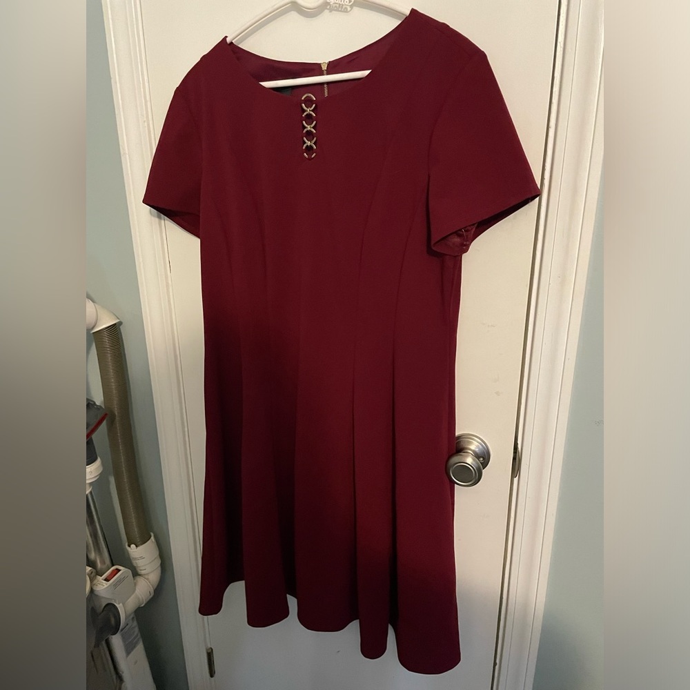 red size 18 formal dress